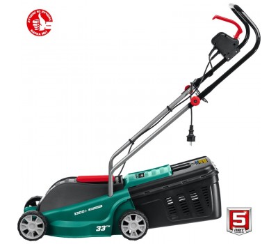 Электрическая газонокосилка Зубр ГС-33-1300 Электрическая газонокосилка Зубр ГС-33-1300