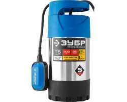 Насос дренажный Зубр НПЧ-Т5-800-С серия ПРОФЕССИОНАЛ