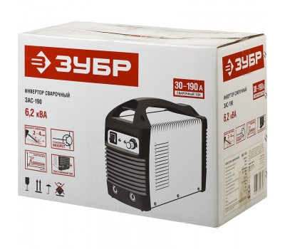 Сварочный инвертор ММА Зубр ЗАС-190 серия МАСТЕР