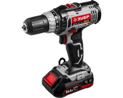 Дрель-шуруповерт 2 АКБ Зубр ДШЛ-141 КН серия СТАНДАРТ