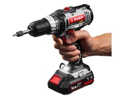 Дрель-шуруповерт 2 АКБ Зубр ДШЛ-141 КН серия СТАНДАРТ-foto13