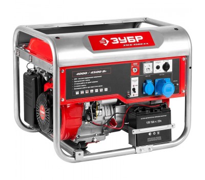 Генератор бензиновый Зубр ЗЭСБ-4500-ЭА серия МАСТЕР