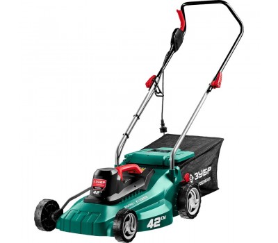 Электрическая газонокосилка Зубр ГСЦ-42-2000 Электрическая газонокосилка Зубр ГСЦ-42-2000
