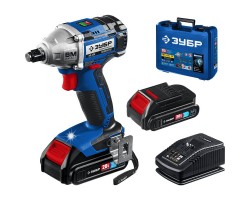 Аккумуляторный бесщеточный гайковерт Зубр GB-250-22