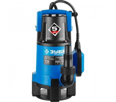 Насос дренажный Зубр НПГ-Т3-550 серия ПРОФЕССИОНАЛ Насос дренажный Зубр НПГ-Т3-550 серия ПРОФЕССИОНАЛ