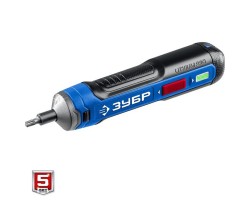 Аккумуляторная отвертка 4 Vmax в кейсе с набором 33 бит Зубр PSD-4S-foto10