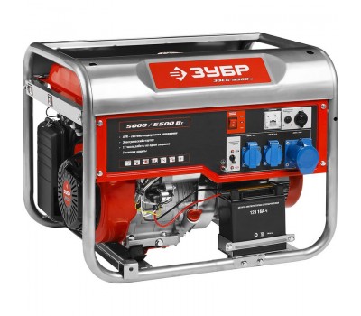 Генератор бензиновый Зубр ЗЭСБ-5500-Э серия МАСТЕР