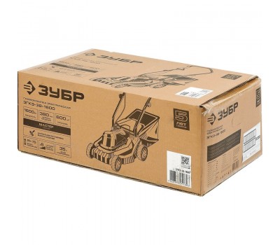 Газонокосилка электрическая Зубр ЗГКЭ-38-1600 серия МАСТЕР