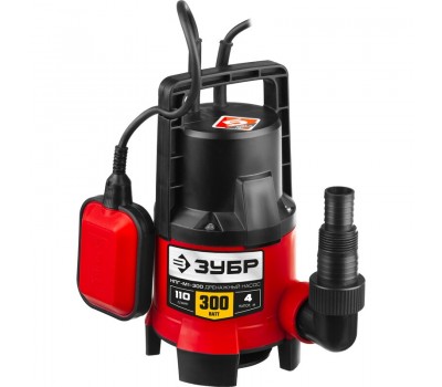 Дренажный насос для грязной воды Зубр НПГ-М1-300