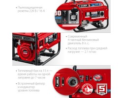 Генератор газовый ЗУБР СГ-3300-foto4