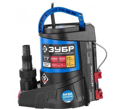 Насос дренажный Зубр НПЧ-Т7-250 серия ПРОФЕССИОНАЛ