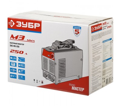 Сварочный инвертор ММА Зубр ЗАС-М3-250 серия МАСТЕР