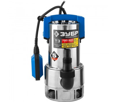 Насос дренажный Зубр НПГ-Т3-750-С серия ПРОФЕССИОНАЛ Насос дренажный Зубр НПГ-Т3-750-С серия ПРОФЕССИОНАЛ
