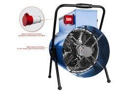 Пушка тепловая круглый корпус Зубр ЗТП-15 серия ПРОФЕССИОНАЛ-foto3