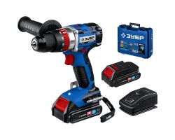 Аккумуляторная бесщеточная ударная дрель-шуруповерт Зубр DBS-201-22