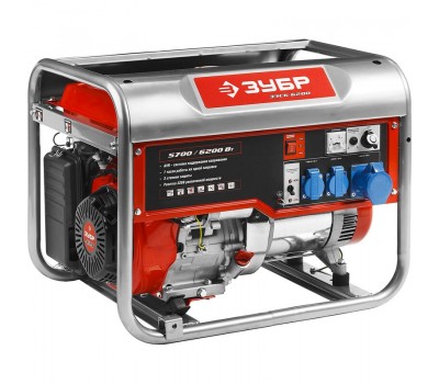 Генератор бензиновый ЗУБР ЗЭСБ-6200 серия МАСТЕР