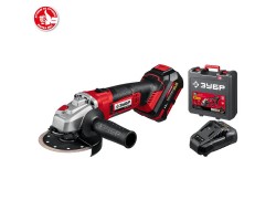 Аккумуляторная углошлифовальная машина серия Зубр УШМ-18-125-41-foto7
