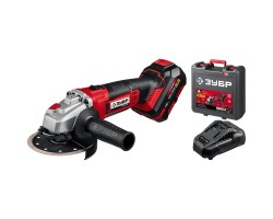 Аккумуляторная углошлифовальная машина серия Зубр УШМ-18-125-41