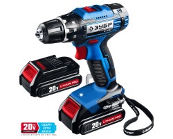 Аккумуляторная дрель-шуруповерт Зубр DL-20 A5