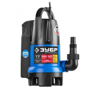 Насос дренажный Зубр НПГ-Т7-550 серия ПРОФЕССИОНАЛ Насос дренажный Зубр НПГ-Т7-550 серия ПРОФЕССИОНАЛ
