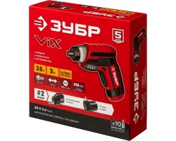 Отвертка аккумуляторная ViX с насадками ЗУБР ЗО-Е-3.6 ЛиМ2-foto8
