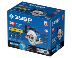 Аккумуляторная бесщеточная циркулярная пила Зубр CPB-190-41-foto8
