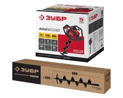 Мотобур (бензобур) со шнеком ЗУБР МБ2-300 Н-foto2