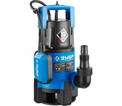 Насос дренажный Зубр НПГ-Т3-400 серия ПРОФЕССИОНАЛ