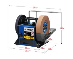 Станок шлифовально-полировальный ЗУБР ППС-250-foto6
