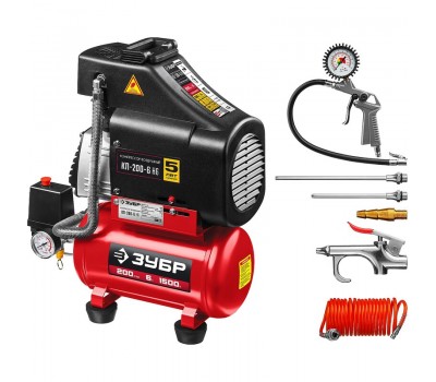 Компрессор воздушный ЗУБР КП-200-6 Н6