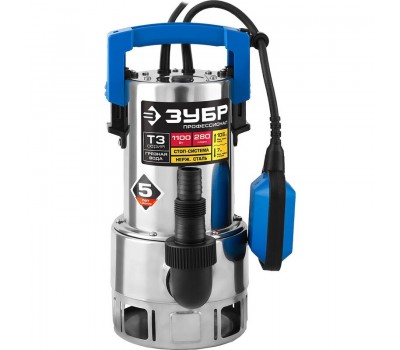 Насос дренажный Зубр НПГ-Т3-1100-С серия ПРОФЕССИОНАЛ