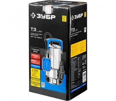 Насос дренажный Зубр НПГ-Т3-1100-С серия ПРОФЕССИОНАЛ