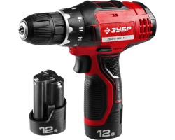 Дрель-шуруповерт 2 АКБ Зубр ДШЛ-122-1 КН серия МАСТЕР