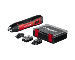 Аккумуляторная отвертка с набором 33 бит Зубр ЗО-4 КН33