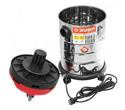 Пылесос строительный М3 Зубр ПУ-30-1400 М3 серия МАСТЕР