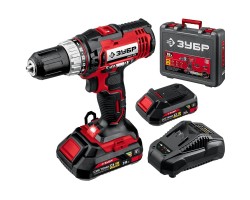 Аккумуляторная ударная дрель-шуруповерт Зубр ДШУ-185-22