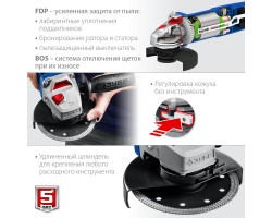 Угловая шлифмашина 125 мм с регулировкой оборотов Зубр УШМ-П125-1500 ЭПСТ-foto3