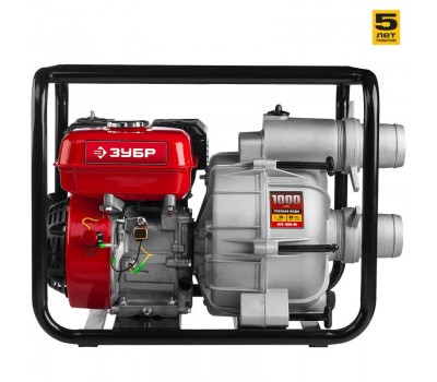 Мотопомпа бензиновая Зубр МПГ-1000-80 серия МАСТЕР
