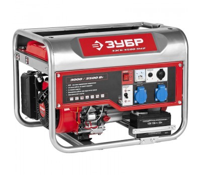 Генератор бензиновый Зубр ЗЭСБ-3500-ЭМ2 серия МАСТЕР