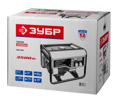 Генератор бензиновый ЗУБР ЗЭСБ-3500 серия МАСТЕР