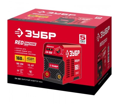 Сварочный инвертор ММА ЗУБР СА-160 серия МАСТЕР