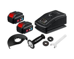 Аккумуляторная бесщеточная угловая шлифмашина Зубр AB-125-42-foto8