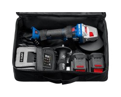 Аккумуляторная бесщеточная угловая шлифмашина Зубр AB-125-42-foto7