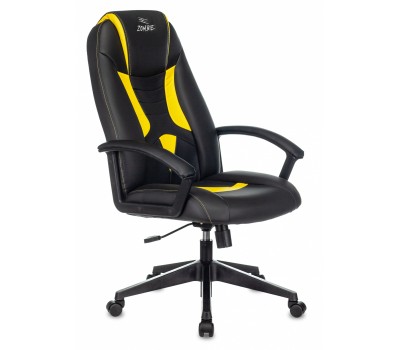 Кресло игровое Zombie 8 черный/желтый эко.кожа крестовина пластик