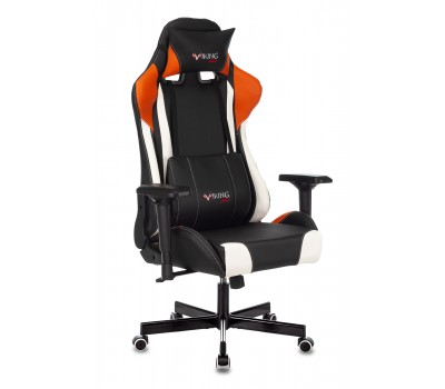 Кресло игровое Zombie VIKING TANK черный/оранжевый/белый эко.кожа с подголов. крестовина металл Кресло игровое Zombie VIKING TANK черный/оранжевый/белый эко.кожа с подголов. крестовина металл