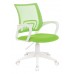 Кресло Бюрократ CH-W695NLT салатовый TW-03A TW-18 сетка/ткань крестовина пластик пластик белый
