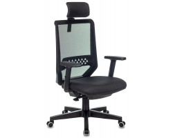 Кресло руководителя Бюрократ EXPERT черный TW-01 38-418 сетка/ткань с подголов. крестовина пластик