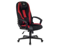 Кресло игровое Zombie 9 черный/красный текстиль/эко.кожа крестовина пластик