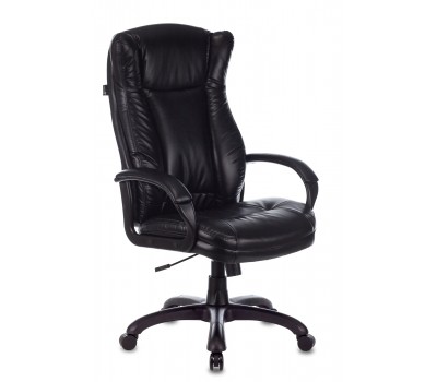 Кресло руководителя Бюрократ CH-879N черный Leather Venge Black эко.кожа крестовина пластик