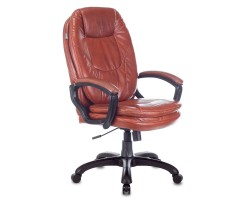 Кресло руководителя Бюрократ CH-868N коричневый Boroko-37 эко.кожа крестовина пластик